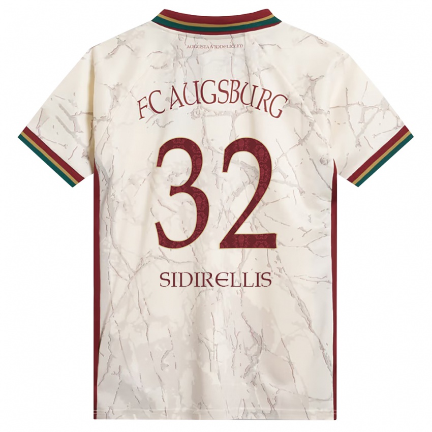 גברים Konstantinos Sidirellis #32 ירוק אורז לבן בורדו ג'רזי ביתית 2026/27 חולצה קצרה
