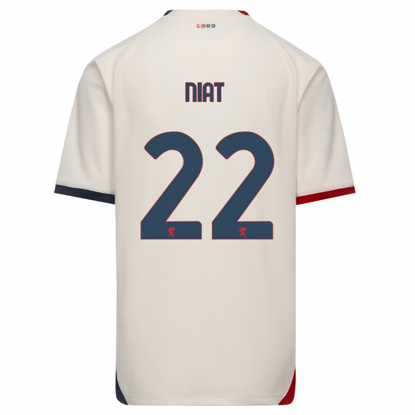 גברים Yahvan Niat #22 לבן מבריק אדום הרחק ג'רזי 2026/27 חולצה קצרה