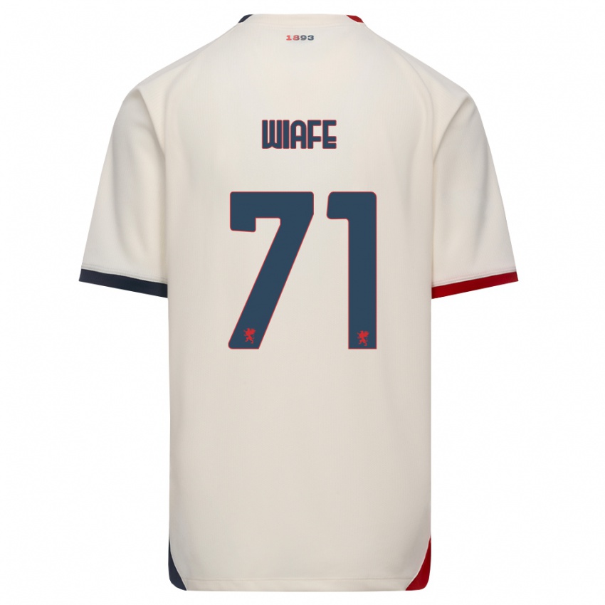 גברים Samuel Wiafe #71 לבן מבריק אדום הרחק ג'רזי 2026/27 חולצה קצרה