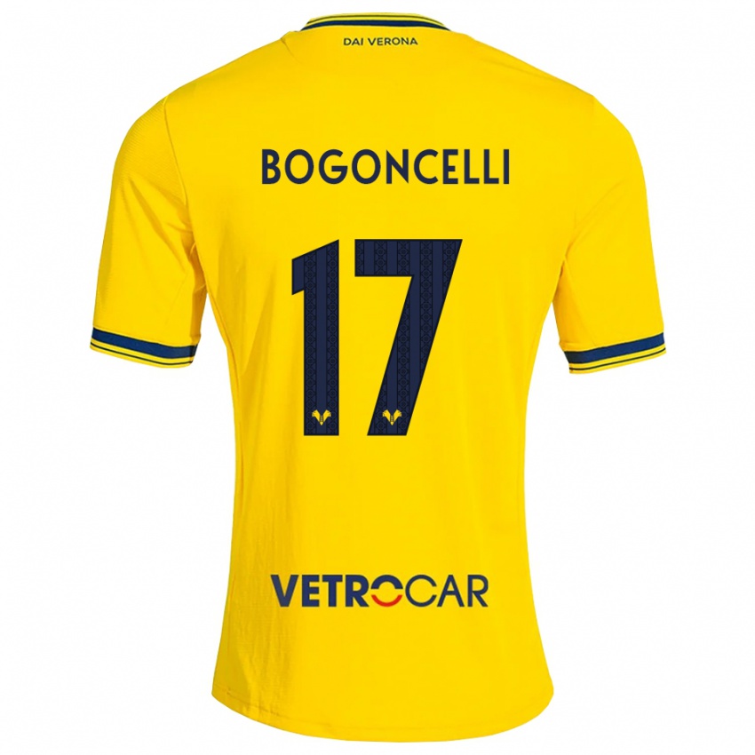גברים Pietro Bogoncelli #17 צהוב אדום הרחק ג'רזי 2026/27 חולצה קצרה