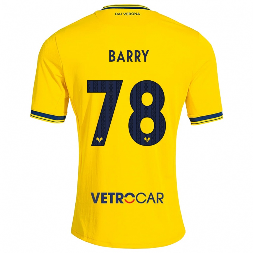 גברים Oumar Barry #78 צהוב אדום הרחק ג'רזי 2026/27 חולצה קצרה