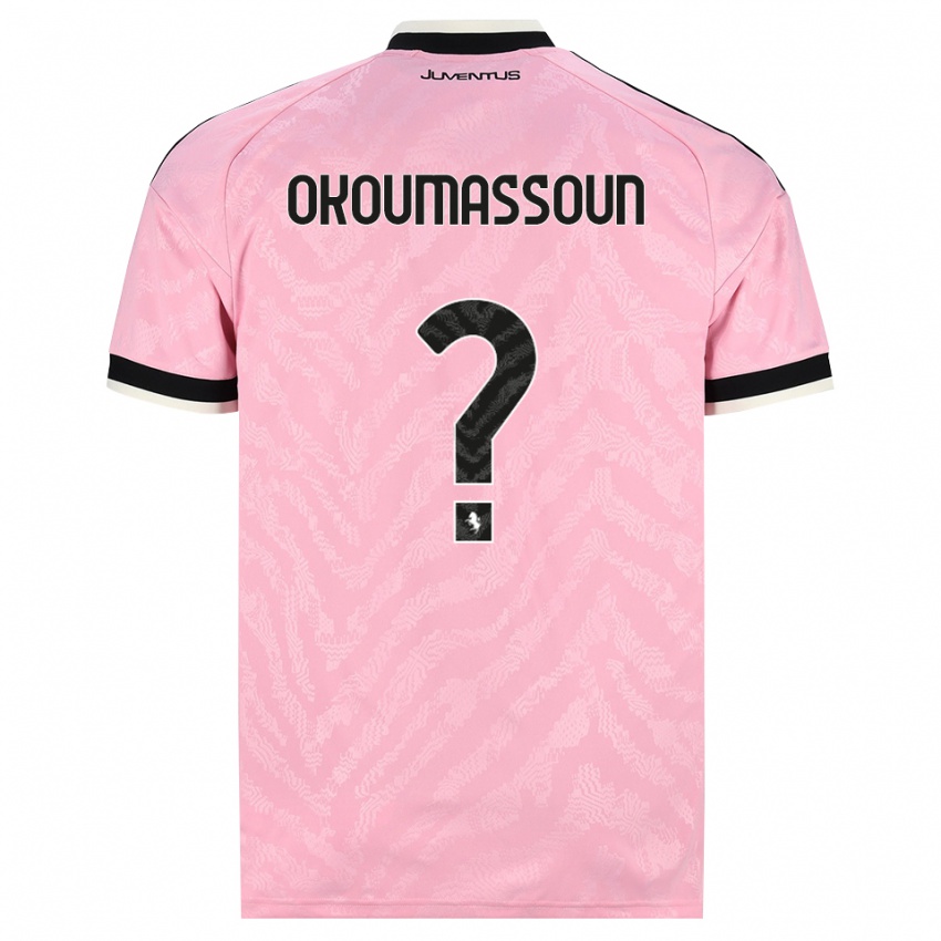 גברים Ismaele Okoumassoun #0 ורוד שחור הרחק ג'רזי 2026/27 חולצה קצרה