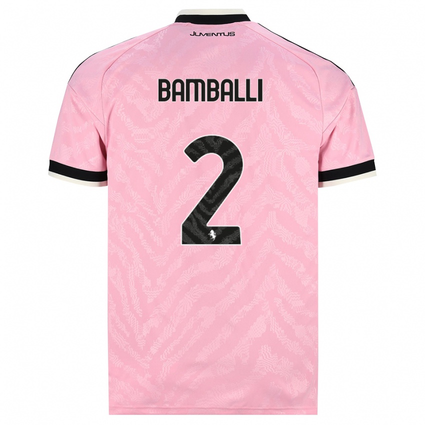 גברים Léo Bamballi #2 ורוד שחור הרחק ג'רזי 2026/27 חולצה קצרה