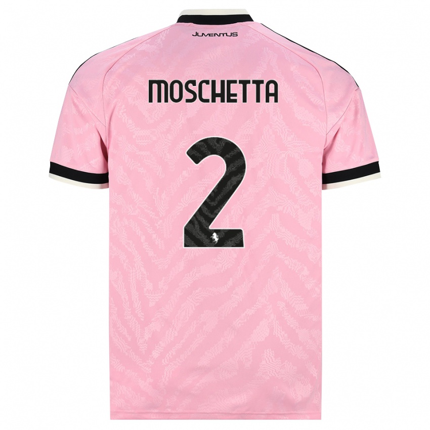 גברים Lorenzo Moschetta #2 ורוד שחור הרחק ג'רזי 2026/27 חולצה קצרה