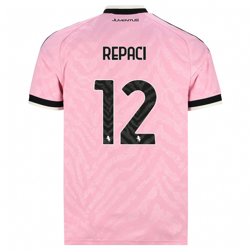 גברים Tommaso Repaci #12 ורוד שחור הרחק ג'רזי 2026/27 חולצה קצרה
