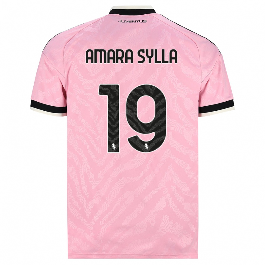 גברים Idris Amara Sylla #19 ורוד שחור הרחק ג'רזי 2026/27 חולצה קצרה