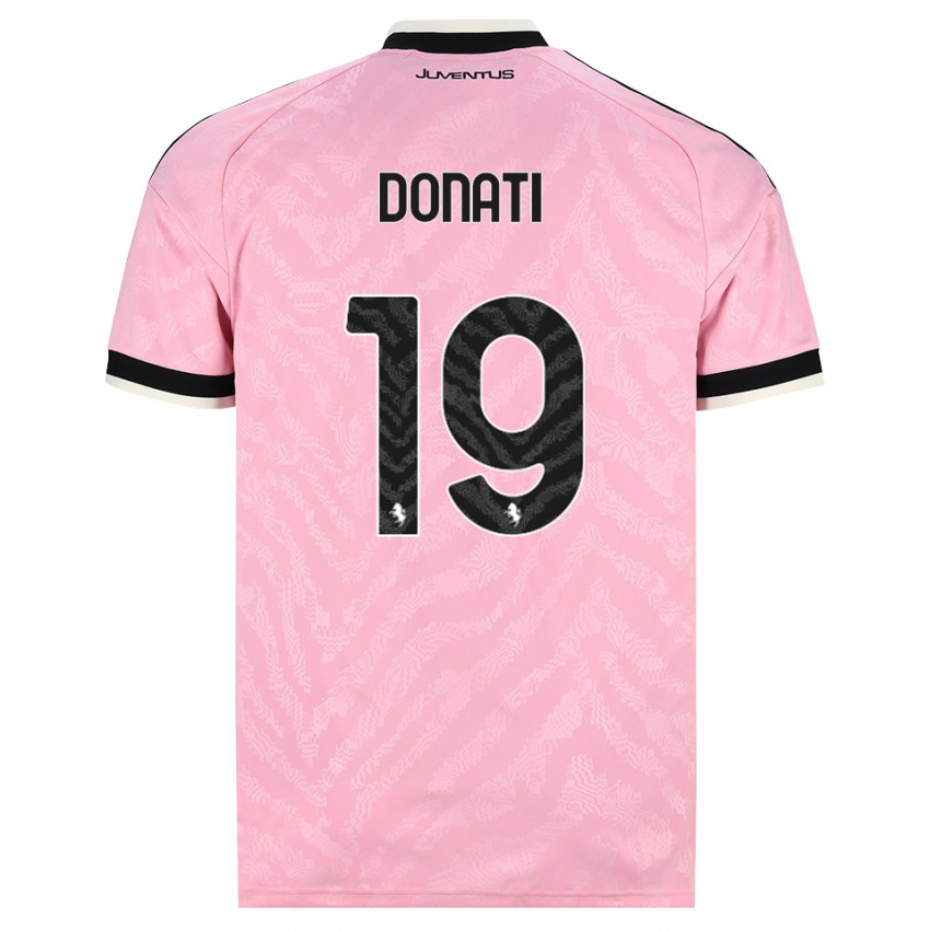 גברים Andrea Donati #19 ורוד שחור הרחק ג'רזי 2026/27 חולצה קצרה