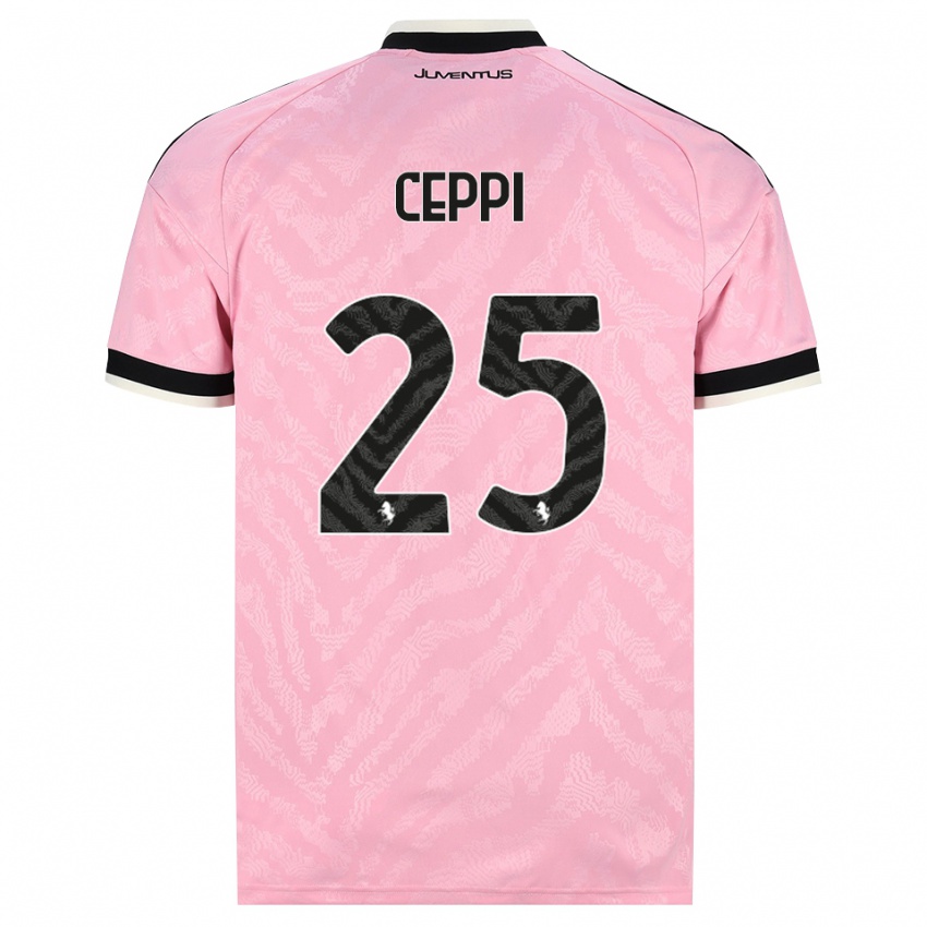 גברים Paolo Ceppi #25 ורוד שחור הרחק ג'רזי 2026/27 חולצה קצרה