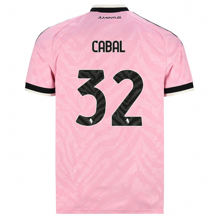 גברים חואן דויד קאבאל #32 ורוד שחור הרחק ג'רזי 2026/27 חולצה קצרה
