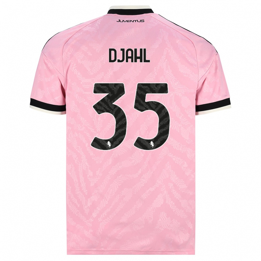 גברים Rayan Djahl #35 ורוד שחור הרחק ג'רזי 2026/27 חולצה קצרה