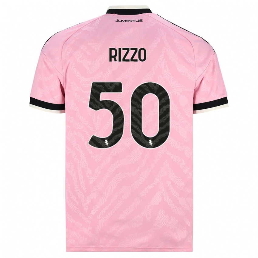 גברים Niccolò Rizzo #50 ורוד שחור הרחק ג'רזי 2026/27 חולצה קצרה