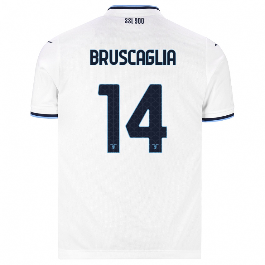 גברים Lukas Bruscaglia #14 לבן כחול כהה הרחק ג'רזי 2026/27 חולצה קצרה