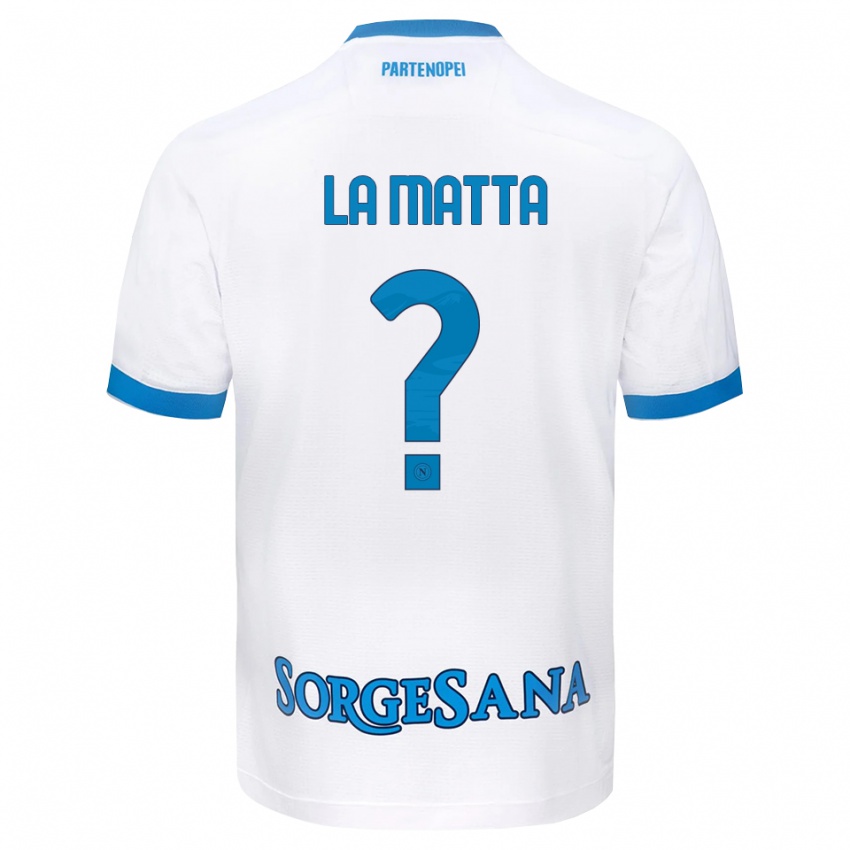 גברים Manuel La Matta #0 לבן כחול שמיים הרחק ג'רזי 2026/27 חולצה קצרה