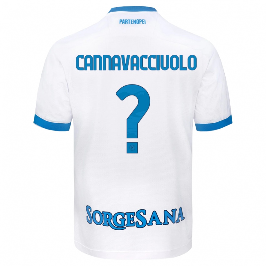 גברים Luigi Pio Cannavacciuolo #0 לבן כחול שמיים הרחק ג'רזי 2026/27 חולצה קצרה