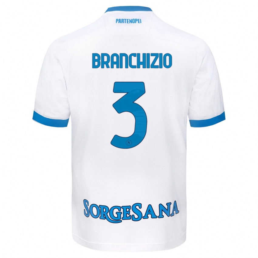 גברים Agostino Branchizio #3 לבן כחול שמיים הרחק ג'רזי 2026/27 חולצה קצרה