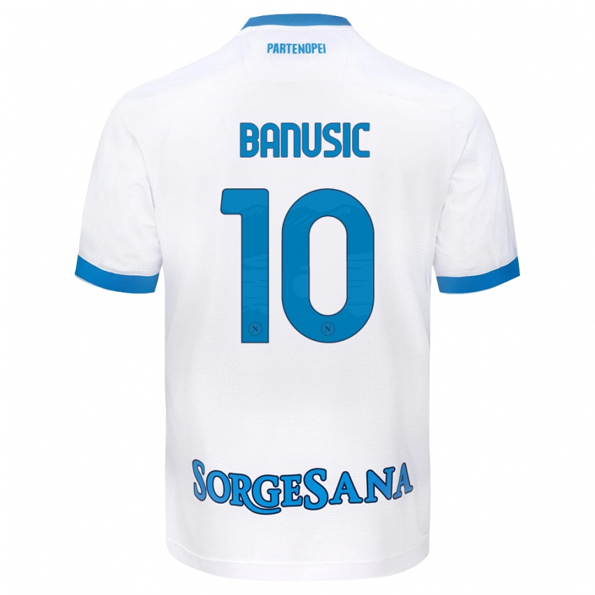 גברים Marija Banušić #10 לבן כחול שמיים הרחק ג'רזי 2026/27 חולצה קצרה