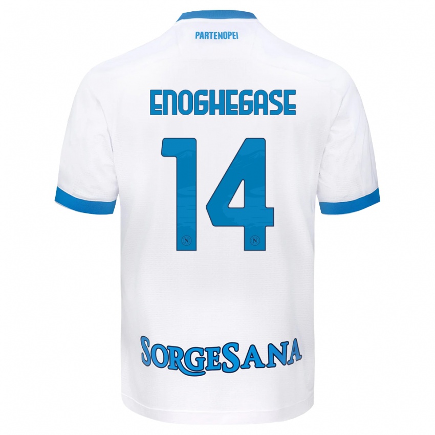 גברים Favour Enoghegase #14 לבן כחול שמיים הרחק ג'רזי 2026/27 חולצה קצרה