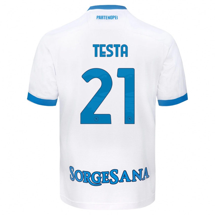 גברים Vincenzo Testa #21 לבן כחול שמיים הרחק ג'רזי 2026/27 חולצה קצרה