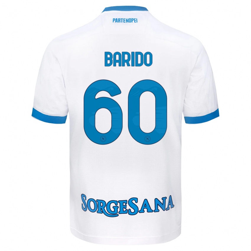 גברים Francisco Barido #60 לבן כחול שמיים הרחק ג'רזי 2026/27 חולצה קצרה
