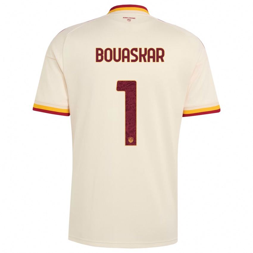 גברים Slim Bouaskar #1 שמפניה אדום צהוב הרחק ג'רזי 2026/27 חולצה קצרה