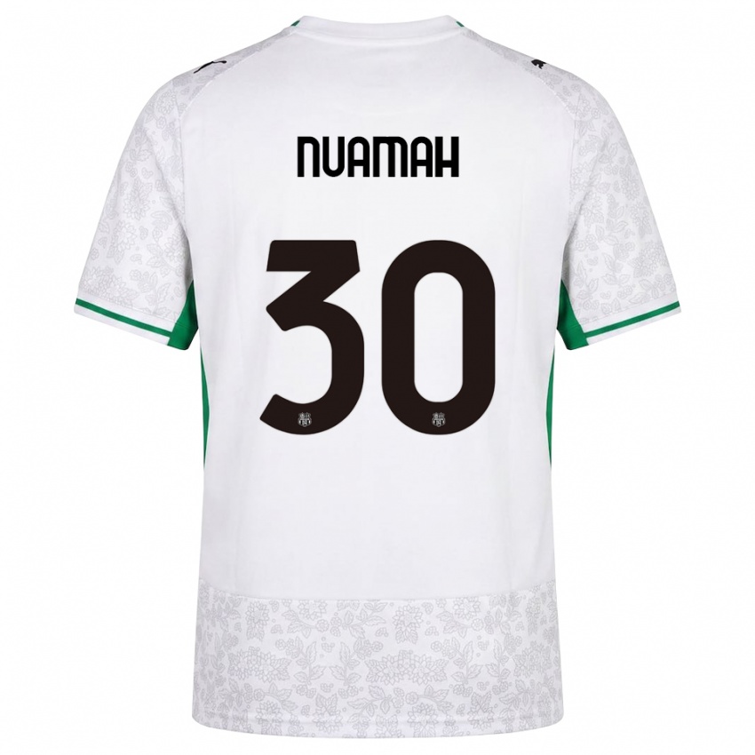 גברים פטריק נועמה #30 לבן שחור ירוק הרחק ג'רזי 2026/27 חולצה קצרה