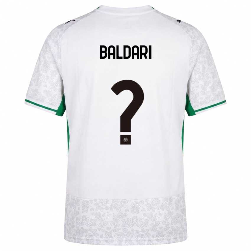 גברים Luca Baldari #0 לבן שחור ירוק הרחק ג'רזי 2026/27 חולצה קצרה