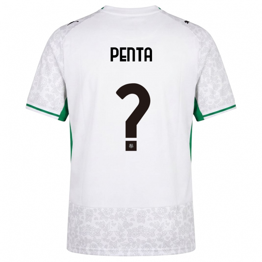 גברים Mattia Penta #0 לבן שחור ירוק הרחק ג'רזי 2026/27 חולצה קצרה