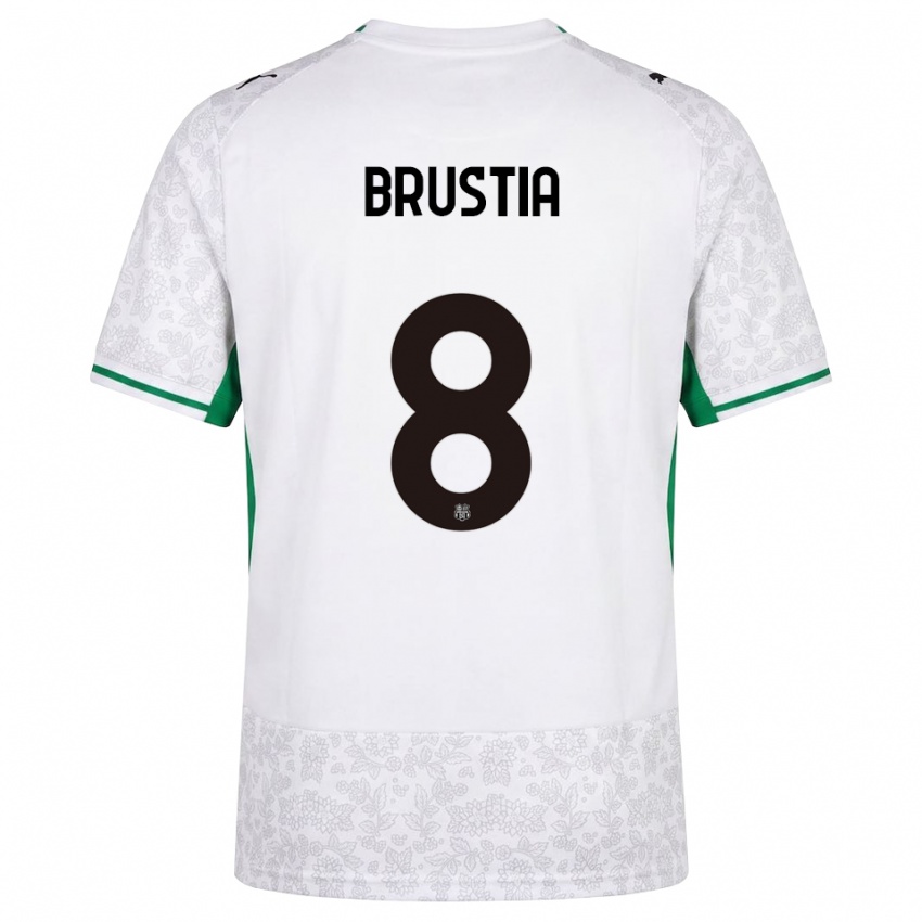 גברים Martina Brustia #8 לבן שחור ירוק הרחק ג'רזי 2026/27 חולצה קצרה