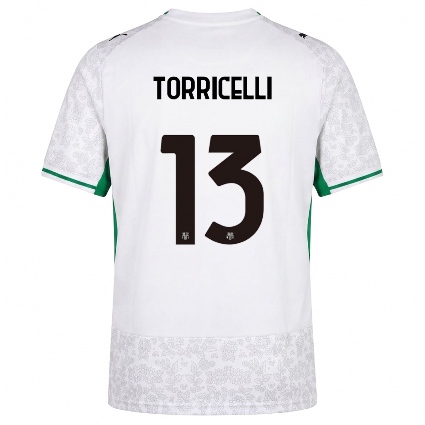 גברים Marco Torricelli #13 לבן שחור ירוק הרחק ג'רזי 2026/27 חולצה קצרה