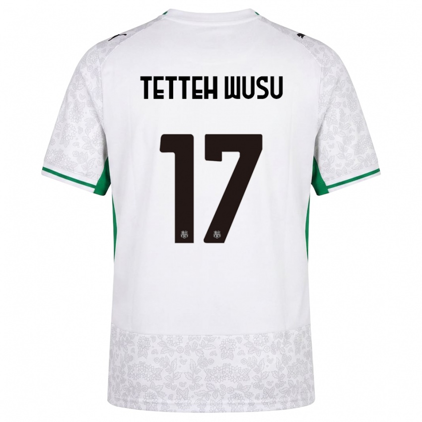 גברים Mattias Tetteh Wusu #17 לבן שחור ירוק הרחק ג'רזי 2026/27 חולצה קצרה