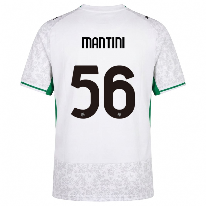 גברים Raffaele Mantini #56 לבן שחור ירוק הרחק ג'רזי 2026/27 חולצה קצרה