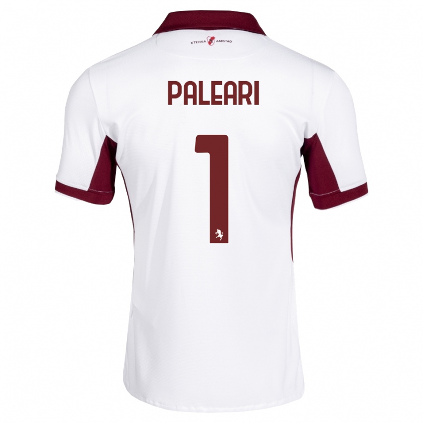 גברים Alberto Paleari #1 בורדו לבן אדום הרחק ג'רזי 2026/27 חולצה קצרה