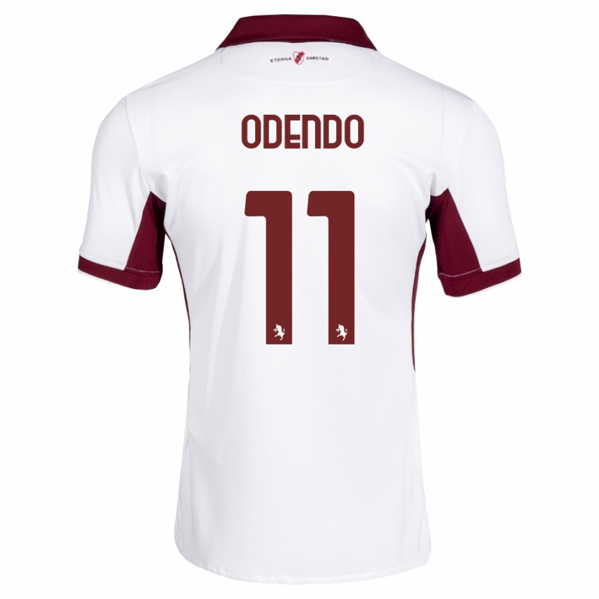 גברים Patrick Odendo #11 בורדו לבן אדום הרחק ג'רזי 2026/27 חולצה קצרה