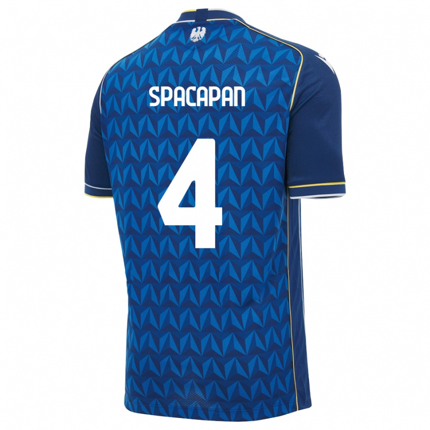גברים Luka Spacapan #4 כחול מלכותי כחול הרחק ג'רזי 2026/27 חולצה קצרה