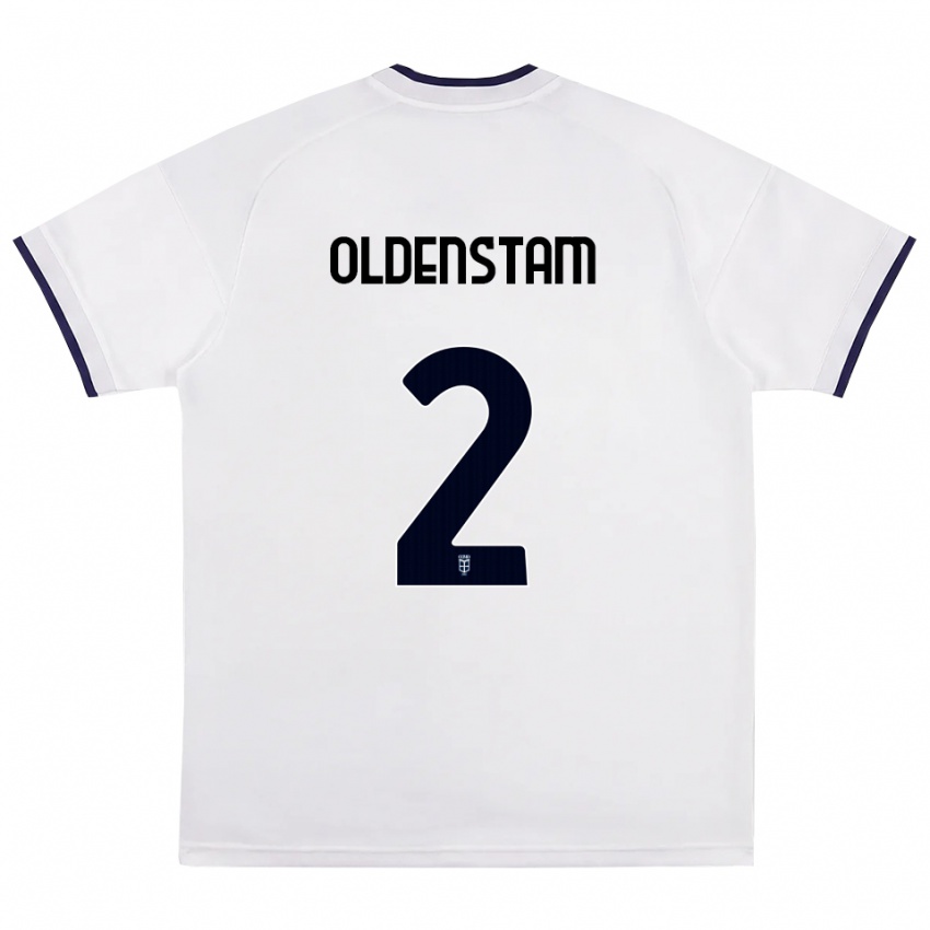 גברים Lyfe Oldenstam #2 לבן אדום כחול מלכותי הרחק ג'רזי 2026/27 חולצה קצרה