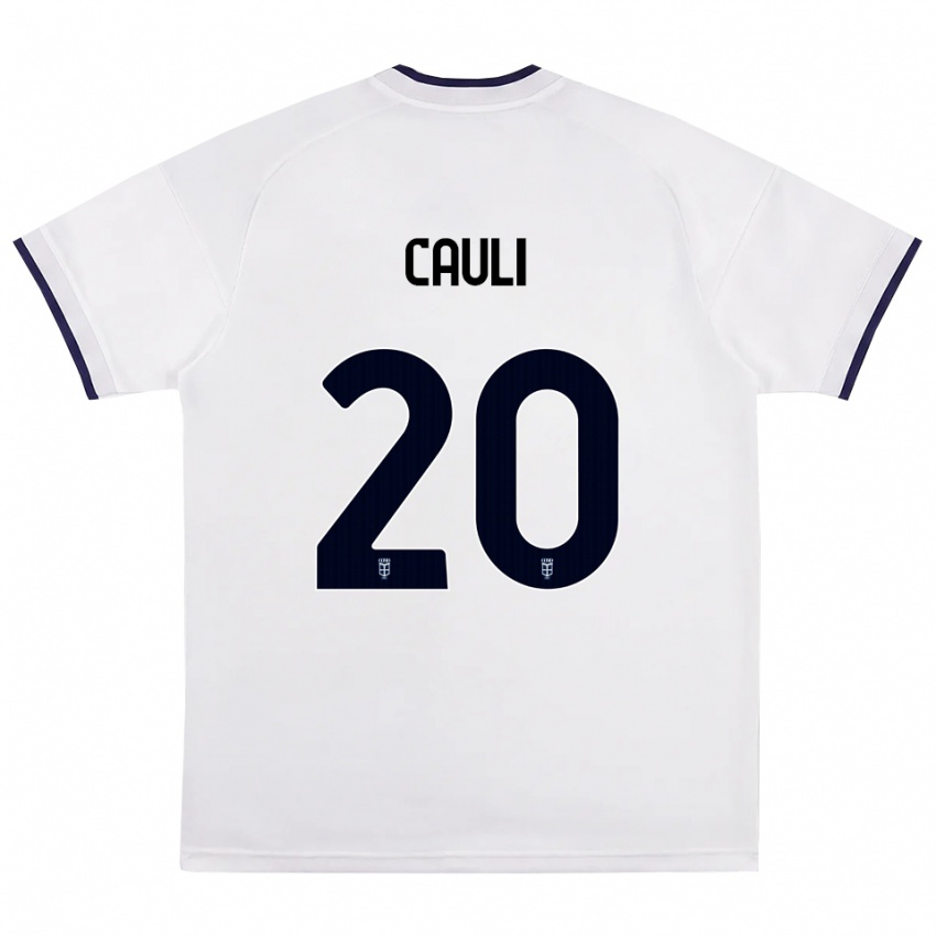 גברים Achille Cauli #20 לבן אדום כחול מלכותי הרחק ג'רזי 2026/27 חולצה קצרה