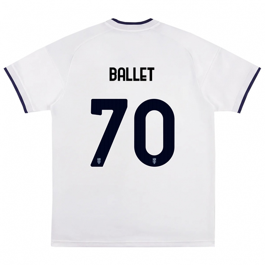 גברים Samuel Ballet #70 לבן אדום כחול מלכותי הרחק ג'רזי 2026/27 חולצה קצרה