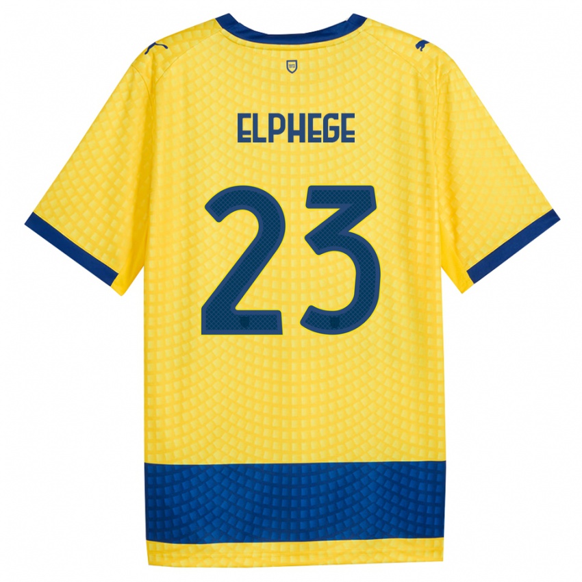 גברים Nesta Elphege #23 צהוב כחול שחור הרחק ג'רזי 2026/27 חולצה קצרה