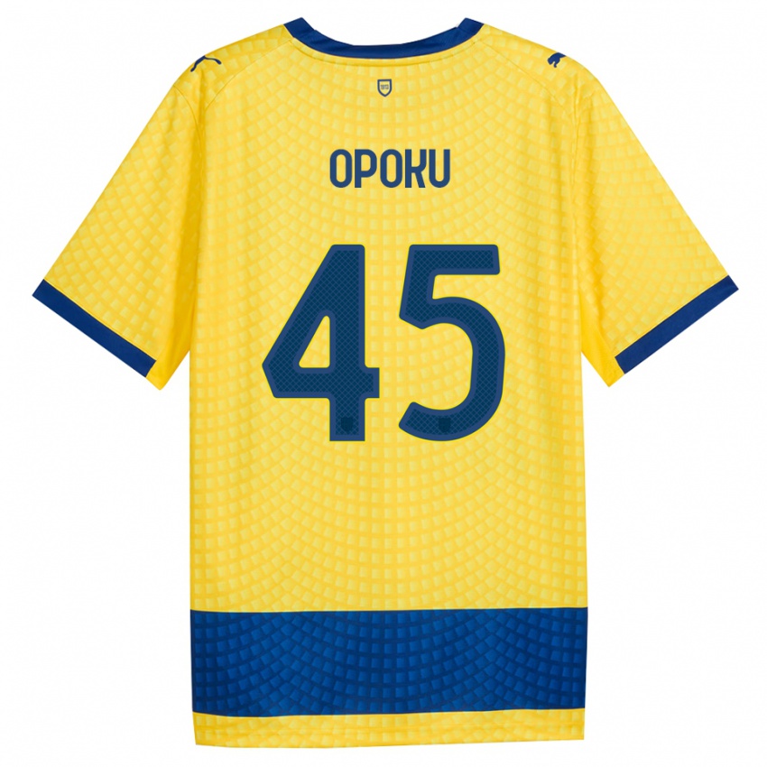 גברים Mama Opoku #45 צהוב כחול שחור הרחק ג'רזי 2026/27 חולצה קצרה