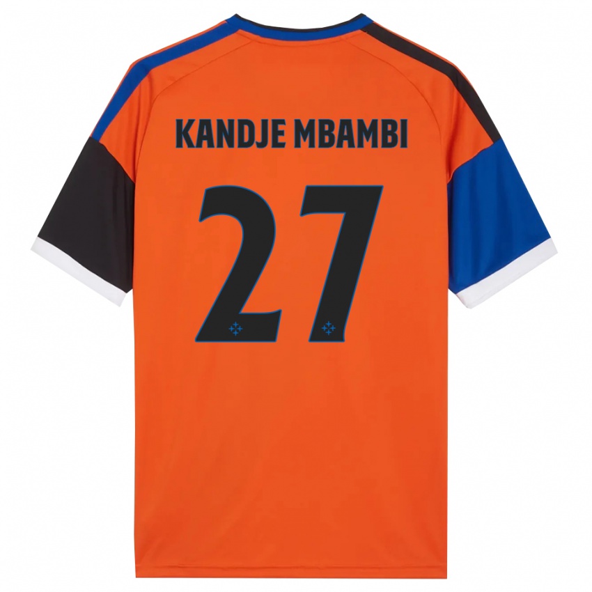 גברים Jeremy Kandje Mbambi #27 כתום כחול שחור לבן הרחק ג'רזי 2026/27 חולצה קצרה