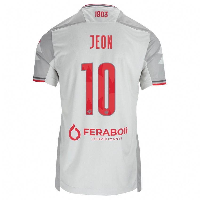 גברים Joseph Jeon #10 אפור לבן אדום הרחק ג'רזי 2026/27 חולצה קצרה