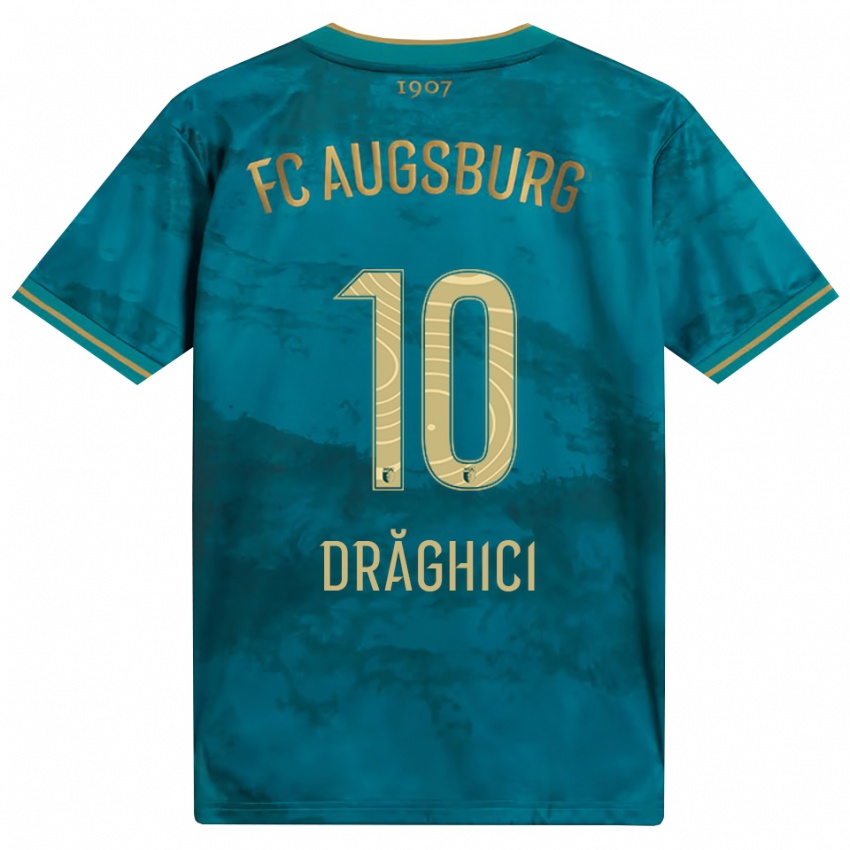 גברים Robert Drăghici #10 ירוק חום הרחק ג'רזי 2026/27 חולצה קצרה