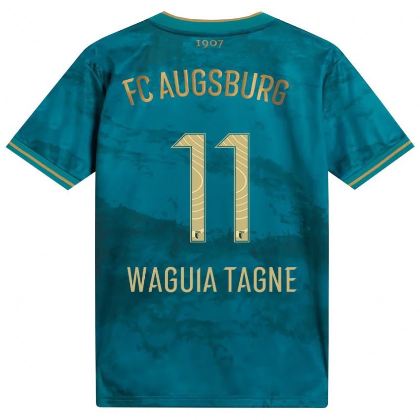 גברים Evan Waguia Tagne #11 ירוק חום הרחק ג'רזי 2026/27 חולצה קצרה