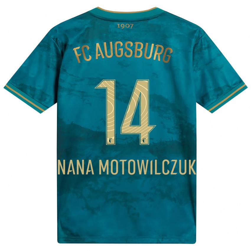 גברים Kevin Nana Motowilczuk #14 ירוק חום הרחק ג'רזי 2026/27 חולצה קצרה