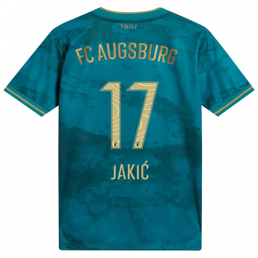 גברים קריסטיאן יאקיץ' #17 ירוק חום הרחק ג'רזי 2026/27 חולצה קצרה