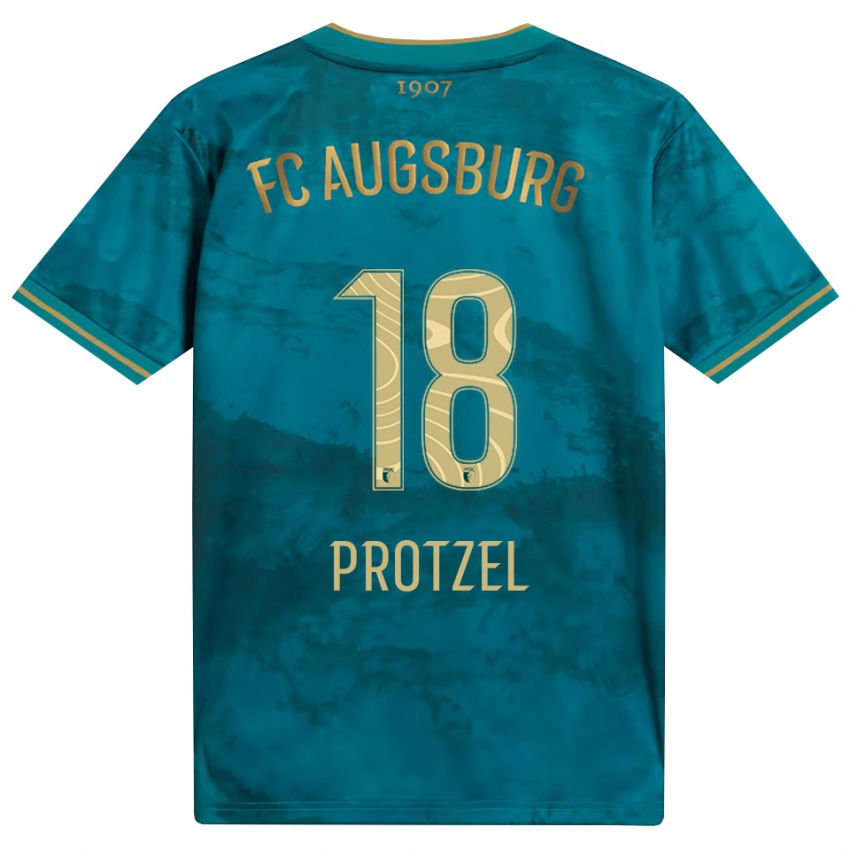 גברים Ann-Sophie Protzel #18 ירוק חום הרחק ג'רזי 2026/27 חולצה קצרה