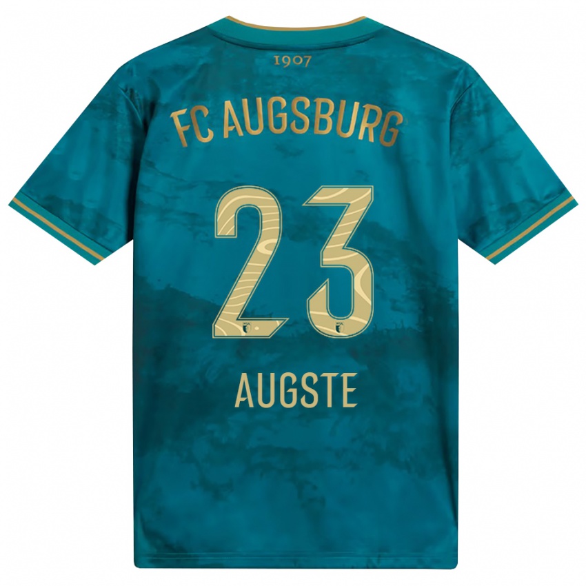 גברים Julian Augste #23 ירוק חום הרחק ג'רזי 2026/27 חולצה קצרה