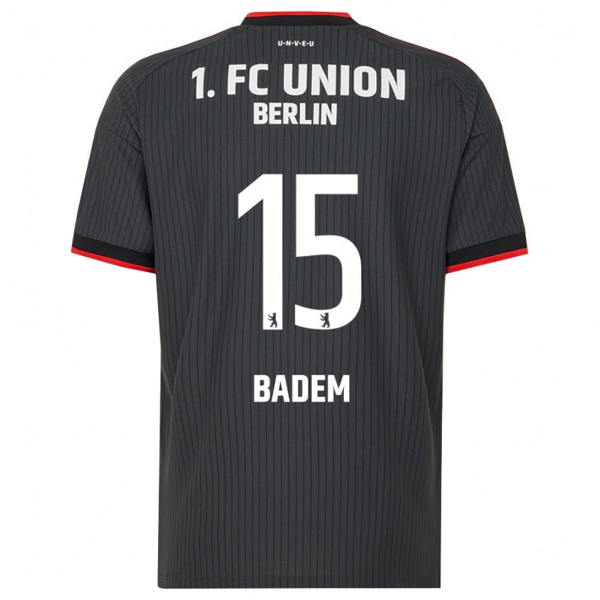גברים Mert Badem #15 שחור לבן אדום הרחק ג'רזי 2026/27 חולצה קצרה