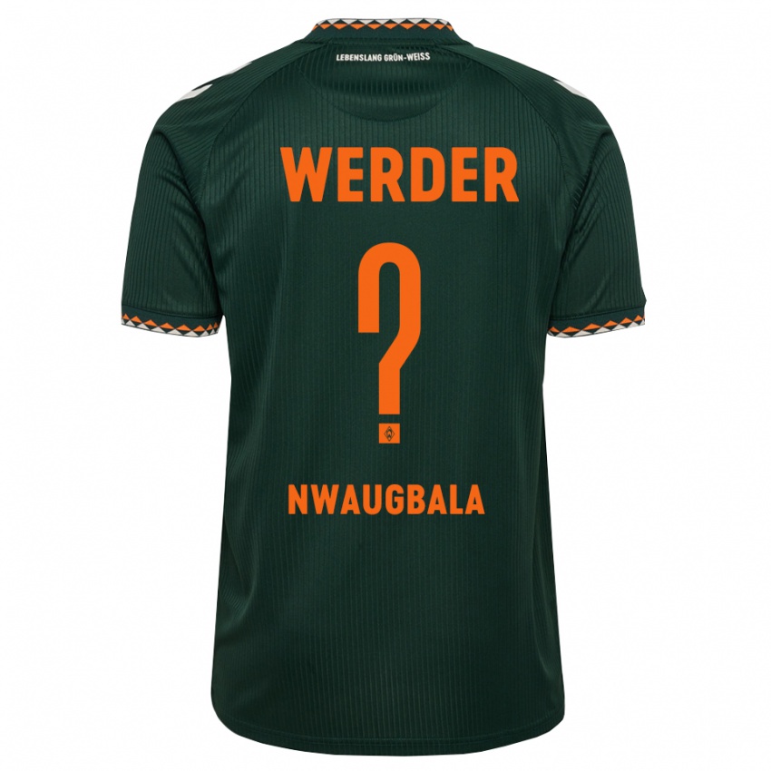 גברים Kevin Nwaugbala #0 ירוק כהה כתום לבן הרחק ג'רזי 2026/27 חולצה קצרה