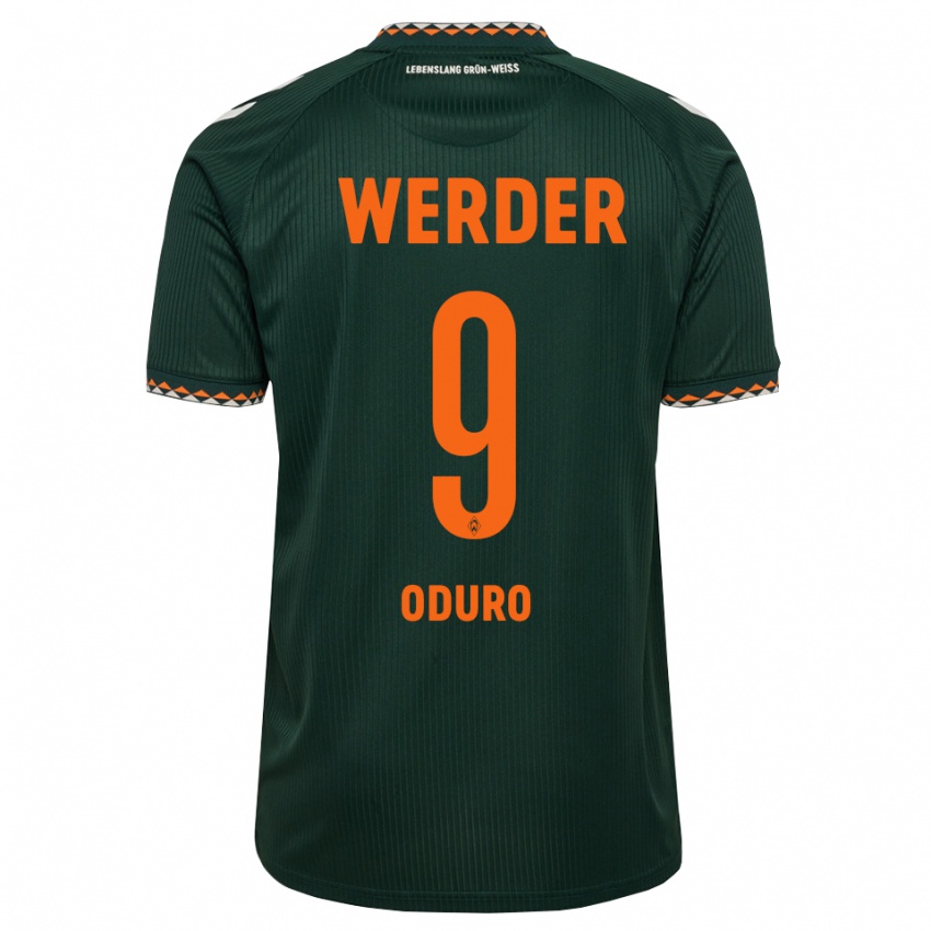 גברים Ricardo Oduro #9 ירוק כהה כתום לבן הרחק ג'רזי 2026/27 חולצה קצרה